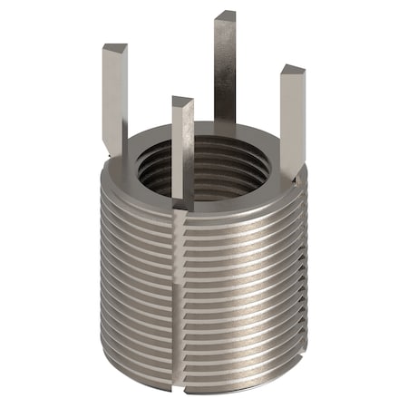 Zoro Select Key Locking Thread Insert, Heavy Wall, Keys, 7/8-"14 Int Thrd Sz, 1 1/4"-12 Ext Thrd Sz, 10 PK 217-077510