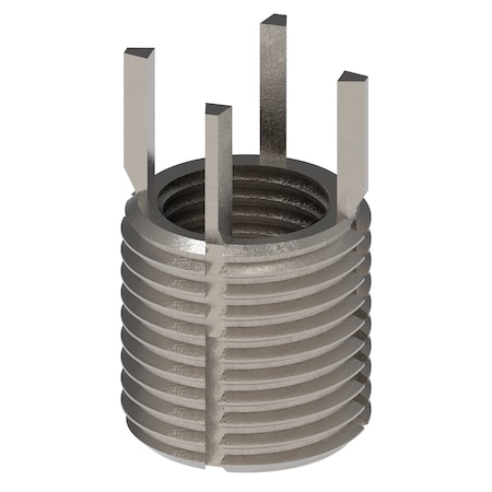 Zoro Select Key Locking Thread Insert, Thin Wall, 4 Keys, M12-1.25 Int Thrd Sz, M16-1.50 Ext Thrd Sz, 10 PK 217-077556