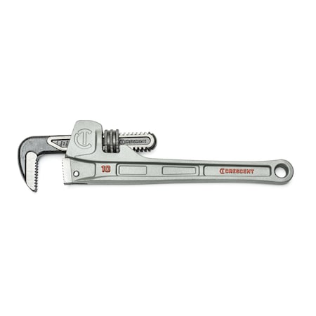 Crescent Pipe Wrench, aluminum, 10", slim Jaw CAPW10S
