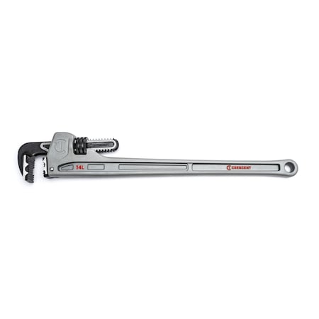 CRESCENT Pipe Wrench, aluminum, 14", long Handle CAPW14L