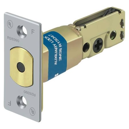 Deltana Gr2 Regular Latch Deadbolt 2-3/8" Satin Chrome G2RLDBU26D