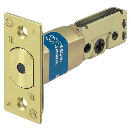 Deltana Gr2 Regular Latch Deadbolt 2-3/8" Bright Brass G2RLDBU3