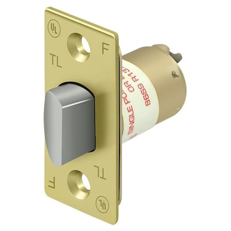 Deltana Gr2 Regular Latch Pass/Priv, 2-3/8" Bright Brass G2RLP238U3