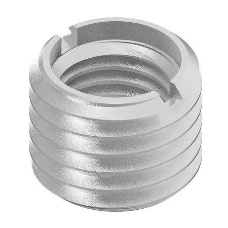 Zoro Select Standard Wall Self Locking Thread Insert, 3/4"-10 Int Thrd Sz, 316 Stainless Steel 316-12