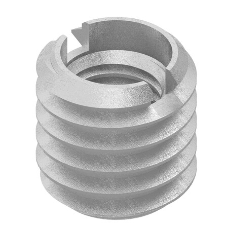 Zoro Select Thin Wall Self Locking Thread Insert, 1/4"-28 Int Thrd Sz, Steel EZ-310-428