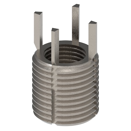 Zoro Select Key Locking Thread Insert, Heavy Wall, 4 Keys, 9/16"-18 Int Thrd Sz, 13/16"-16 Ext Thrd Sz, 10 PK 217-076507