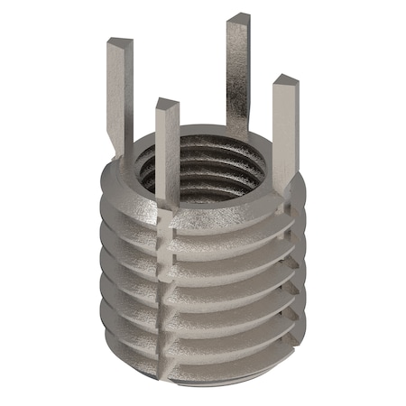 Zoro Select Key Locking Thread Insert, Heavy Wall, 4 Keys, 7/16"-20 Int Thrd Sz, 5/8"-11 Ext Thrd Sz, 10 PK 217-077505