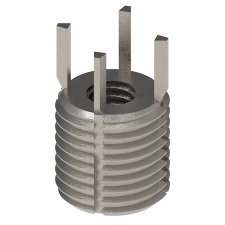 Zoro Select Key Locking Thread Insert, Heavy Wall, 4 Keys, M6-1.00 Int Thrd Sz, M12-1.25 Ext Thrd Sz, 10 PK 217-077365