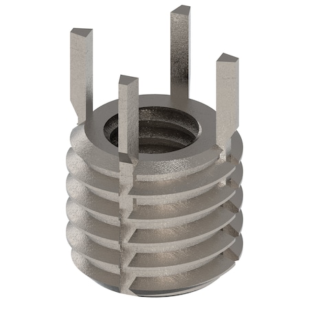 Zoro Select Key Locking Thread Insert, Heavy Wall, 4 Keys, 5/16"-18 Int Thrd Sz, 1/2"-13 Ext Thrd Sz, 10 PK 217-076303