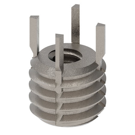 Zoro Select Key Locking Thread Insert, Heavy Wall, 4 Keys, No. 10-24 Int Thrd Sz, 3/8"-16 Ext Thrd Sz, 10 PK 217-076301