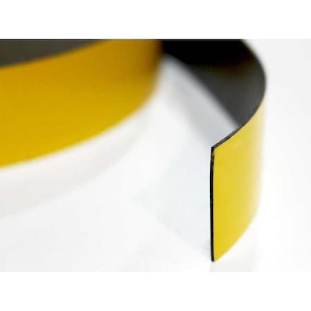 VISUAL WORKPLACE Magnet-Strip, .030", 1"x50, Yellow 40-702-0150-618