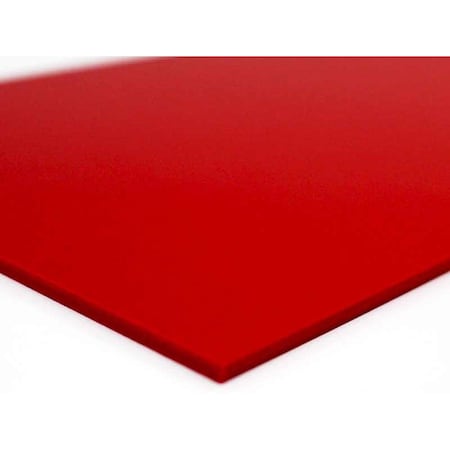 Visual Workplace PVC-Board, Red, 12"x24" 15-1924-1224-623