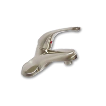 Dominion Faucets Single Handle Lavatory Faucet, SL, BN, 1.5 gpm, w/Br Popup, Brushed Nickel 77-2180