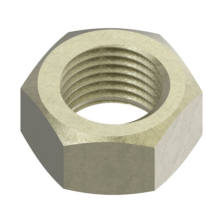 Zoro Select Hex Nut, M30-3.50, Steel, Class 10, Zinc Yellow, 24 mm Ht HN40030001