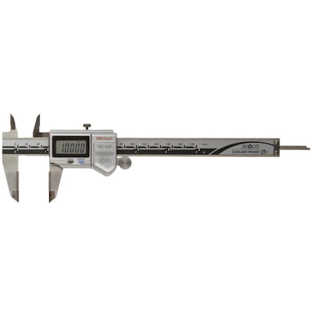 Mitutoyo Digimatic Caliper, 0-6", IP67, No SPC, Crbde 500-731-20