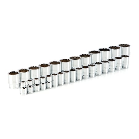 Tekton 1/2 Inch Drive 12-Point Socket Set, 29-Piece (10-38 mm) SHD92012