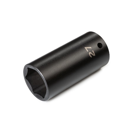 Tekton 1/2 Inch Drive x 27 mm Deep 6-Point Impact Socket SID23127