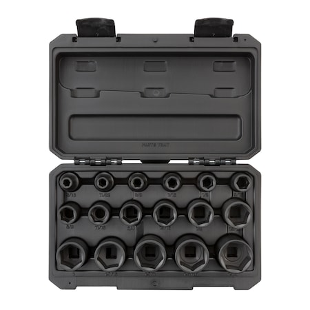 Tekton 1/2 Inch Drive 6-Point Impact Socket Set, 17-Piece (5/16 - 1-1/4 in.) SID92301
