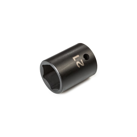 Tekton 1/2 Inch Drive x 21 mm 6-Point Impact Socket SID22121