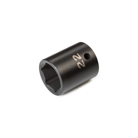 Tekton 1/2 Inch Drive x 22 mm 6-Point Impact Socket SID22122