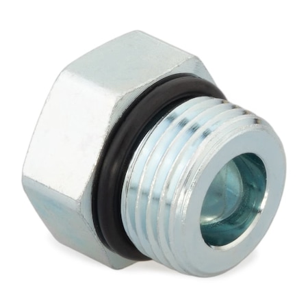 Parker Hex Head Plug, 316 Stainless Steel, 2 in Male SAE-ORB, 1 7/16 in Length, Nitrile Seal  32 P5ON-SS