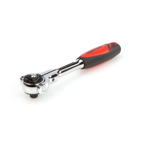 Tekton 1/4 Inch Drive x 5 Inch Swivel-Head Quick-Release Ratchet 1490