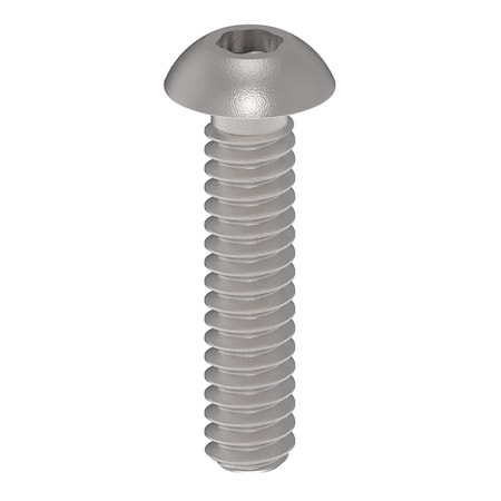Zoro Select No. 4-40 x 1/2 in Torx Button Standard Machine Screw, Unfinished A286 Stainless Steel ZBM110-286