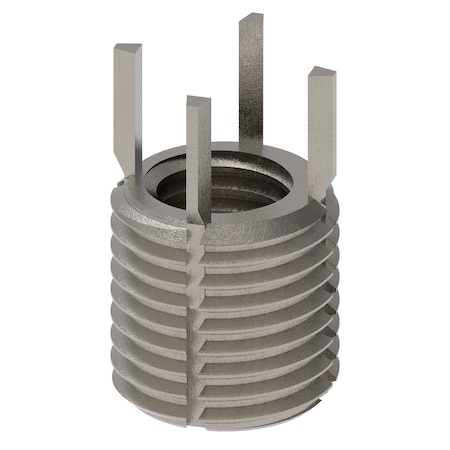 Zoro Select Key Locking Thread Insert, Thin Wall, 4 Keys, M10-1.50 Int Thrd Sz, M14-1.50 Ext Thrd Sz, 10 PK 217-077355