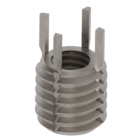 Zoro Select Key Locking Thread Insert, Thin Wall, 4 Keys, M5-0.80 Int Thrd Sz, M8-1.25 Ext Thrd Sz, 10 PK 217-077351