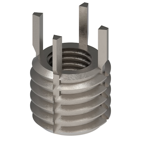 Zoro Select Key Locking Thread Insert, Heavy Wall, 4 Keys, 5/16"-24 Int Thrd Sz, 1/2"-13 Ext Thrd Sz, 10 PK 217-076503