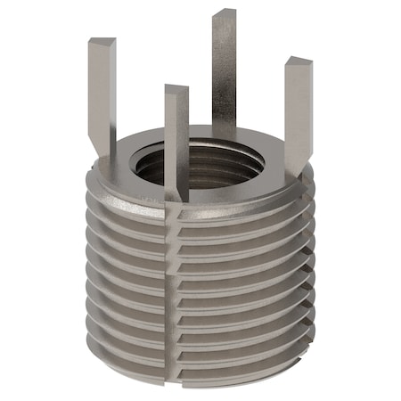 Zoro Select Key Locking Thread Insert, Extra Heavy Wall, 4 Keys, 5/8"-18 Int Thrd Sz, 1"-12 Ext Thrd Sz, 10 PK 217-077540