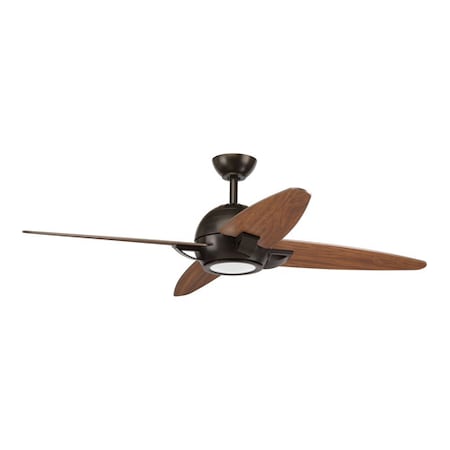 Progress Lighting Ceiling Fan, Triple capacitor speed control, manual reverse control Speeds, 120V, 54 in W P2542-2030K