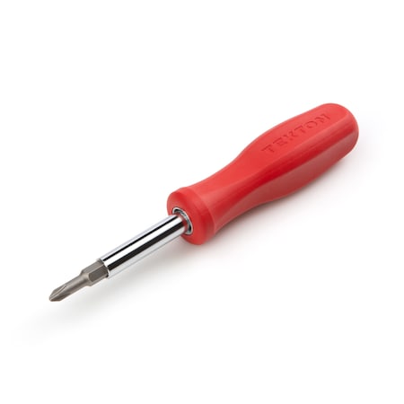 Tekton 6-in-1 Phillips/Slotted Driver (No. 1 x 3/16 in., No. 2 x 1/4 in., Red) DMS18010