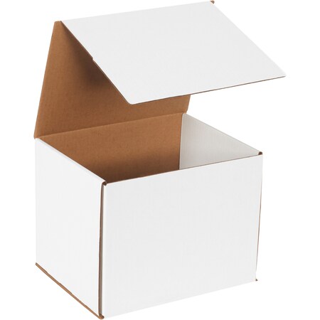 Partners Brand Corrugated Mailers, 10" x 8" x 8", White, 50/Bundle M1088