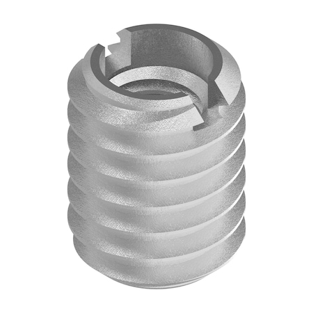 Zoro Select Thin Wall Self Locking Thread Insert, M5-0.80 Int Thrd Sz, Steel, 5 PK 319-M5-PK5