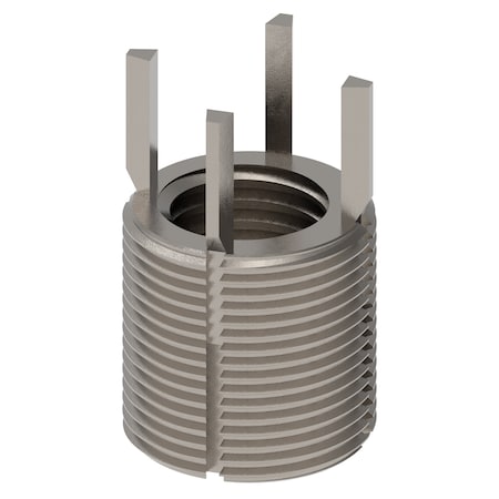 Zoro Select Key Locking Thread Insert, Heavy Wall, 4 Keys, 1"-8 Int Thrd Sz, 1 3/8"-12 Ext Thrd Sz, 10 PK 217-076311