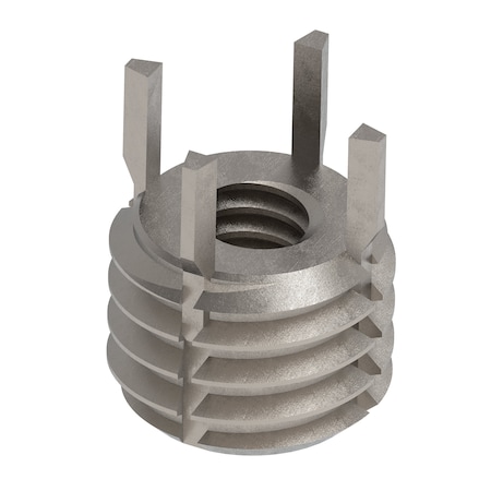 Zoro Select Key Locking Thread Insert, Extra Heavy Wall, 4 Keys, 1/4"-20 Int Thrd Sz, 1/2"-13 Ext Thrd Sz, 10 PK 217-076334