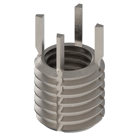 Zoro Select Key Locking Thread Insert, Thin Wall, 4 Keys, 1/2"-13 Int Thrd Sz, 5/8"-11 Ext Thrd Sz, 10 PK 217-077326