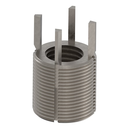 Zoro Select Key Locking Thread Insert, Extra Heavy Wall, 4 Keys, 1"-8 Int Thrd Sz, 1 1/2"-12 Ext Thrd Sz, 10 PK 217-077343