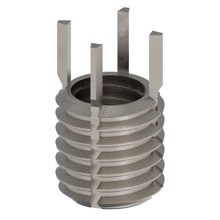 Zoro Select Key Locking Thread Insert, Thin Wall, 4 Keys, 7/16"-14 Int Thrd Sz, 9/16"-12 Ext Thrd Sz, 10 PK 217-076325