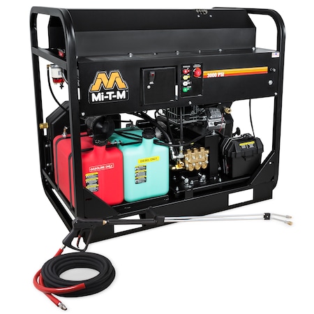 Mi-T-M Medium Duty 3000 psi Hot Water Gas Pressure Washer HS-3005-0MGV