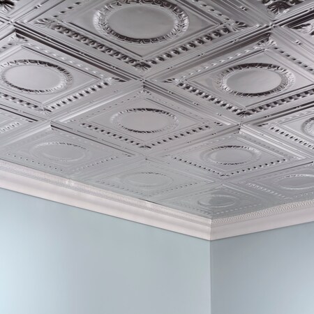 Fasade Rosette 2Ftx4Ft Glue Up Ceiling Til, PK 5, 5 PK PG5408