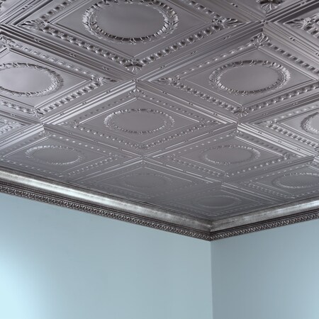 Fasade Rosette 2Ftx4Ft Glue Up Ceiling Til, PK 5, 5 PK PG5409