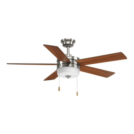 Progress Lighting Verada, 52", Ceiling Fan, 5 Blades, 3 Speeds, 120V, 52 in W P2558-0930K