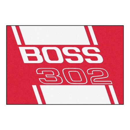 Fanmats Boss 302 5x8 Rug - Red 16297