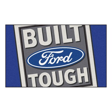 Fanmats Built Ford Tough 4x6 Rug- Blue 15917