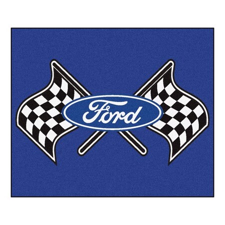 Fanmats Ford Flags Tailgater Rug 5x6 - Blue 15858
