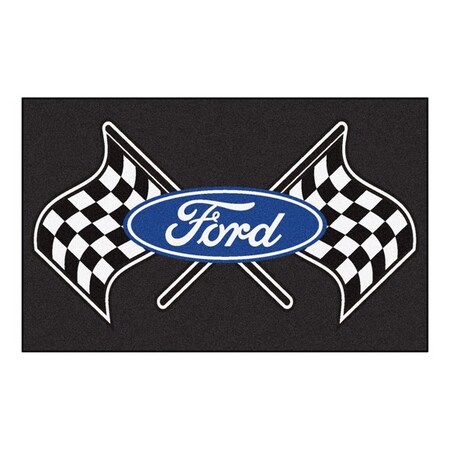 Fanmats Ford Flags Ulti-Mat 5x8 - Black 15871