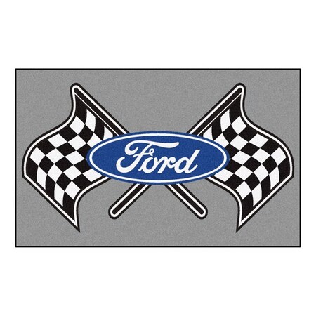 Fanmats Ford Flags Ulti-Mat 5x8 - Gray 15870