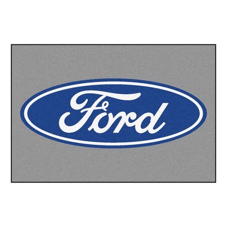 Fanmats Ford Oval 5x8 Rug - Black 16065
